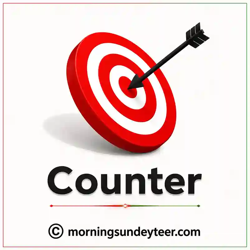 Morning Sunday teer counter